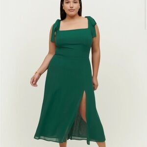 Reformation Twilight Dress Es green